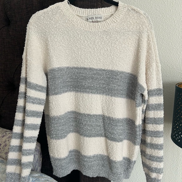 Knox Rose Textured Cream Sweater - Picture 1 of 4